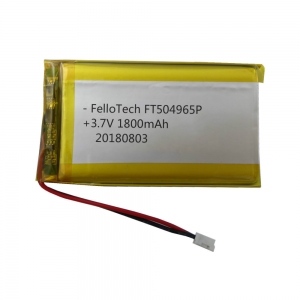 3.7v 1800mah baterías de polímero de litio ft504965p
