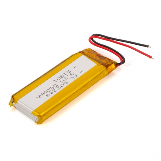Auriculares con batería de polímero de litio recargable ft602248p 3.7v 560mah, mp3, productos digitales