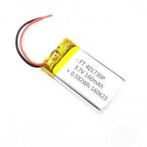 3.7v 160 mah batería lipol ultra pequeña ft401730p