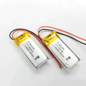 801535 3.7 v 380 mah baterías de polímero de litio recargables mp3 productos digitales