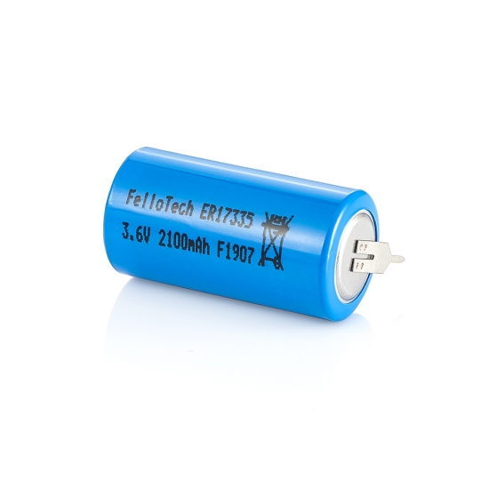 3.6v 2100mah 2 / 3a tamaño lisocl2 baterías er17335
