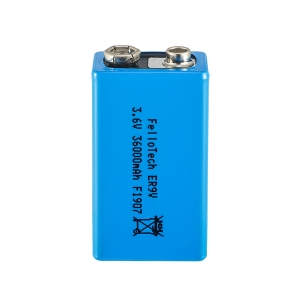 9v 1200 mah batería de litio lisocl2 primaria er9v