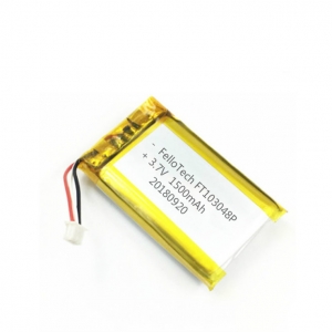 1500mah 3.7v cerradura digital batería de polímero de litio ft103048p