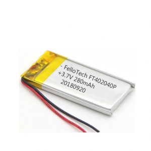 Batería de reproductor de bluetooth de polímero de litio de 3.7v ft402040p