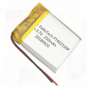 batería lipo personalizada 250 mah ft402530p 3.7v batería de polímero de litio