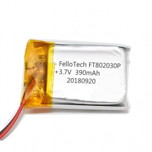 3.7v 390mah batería de li-polímero ft802030p