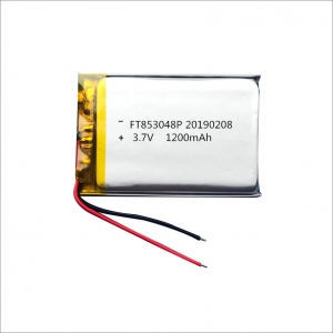 3.7v 1200mah batería de polímero de litio ft853048p