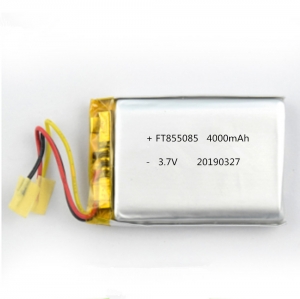 Batería de polímero de litio de 3.7v ft855085p con certificado ul