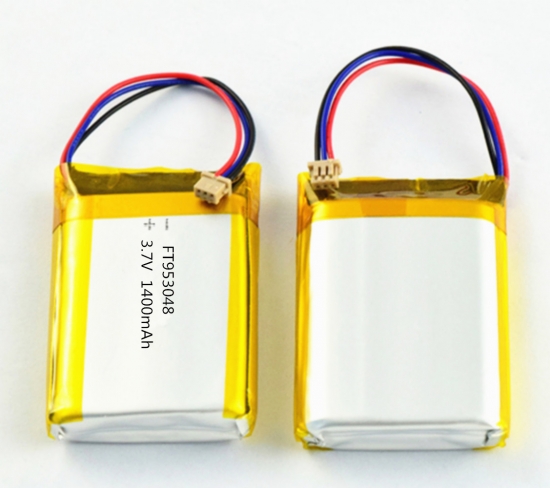 3.7v 1400mah baterías de polímero de litio ft953048p