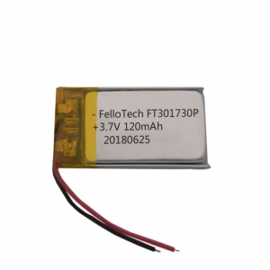 3.7v batería de reproductor de bluetooth de polímero de litio ft301730p