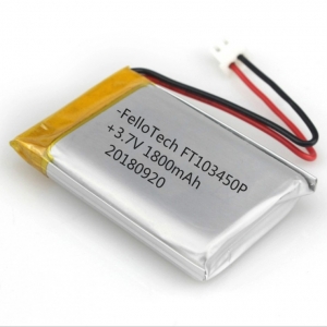 1800 mah 3.7 v batería de polímero de litio ft103450p con certificado ul