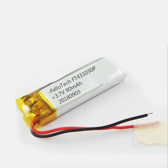 Batería de reproductor de bluetooth de polímero de litio de 3.7v ft431030p