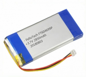 3.7v 2850mah baterías de polímero de litio ft604699p