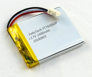 3.7v 2400mah baterías de polímero de litio ft784860p