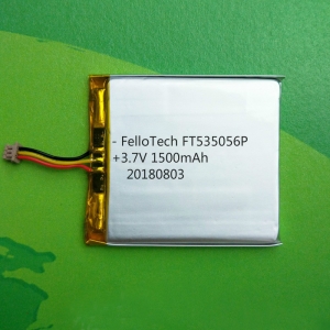 3.7v 1500mah baterías de polímero de litio ft535056p con certificado ul