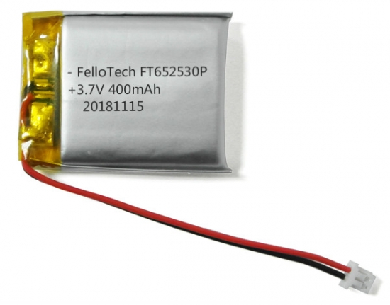 Batería de polímero de litio de 3.7v 400mah wearbale ft652530p