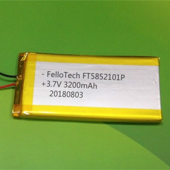3.7v 3200mah ft5852101p batería de polímero de litio