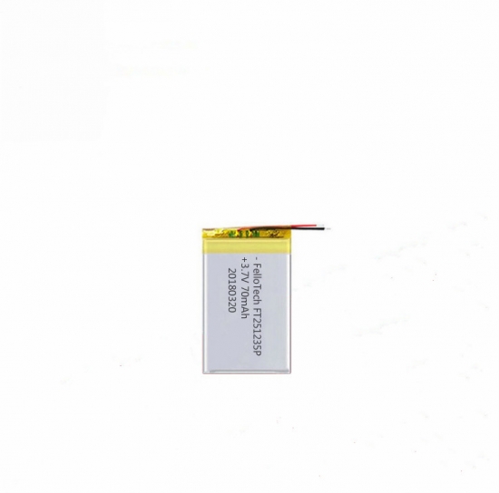 3.7v 70mah bluetooth auricular lipo baterías ft251235p