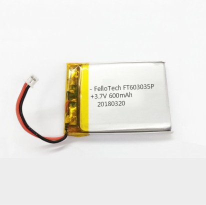 3.7v 600mah baterías de polímero de litio ft603035p
