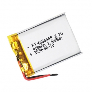 3.7v 450 mah baterías lipol ft403040p