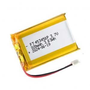 3.7v 820mah ft453450p batería de polímero de litio