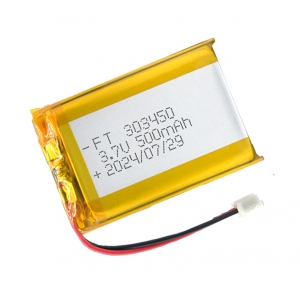 3.7v 500mah ft303450p batería de polímero de litio
