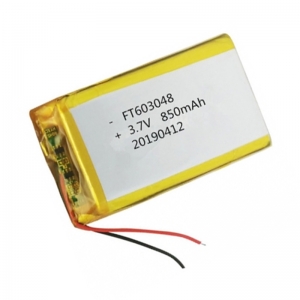 3.7v 850mah batería de polímero de litio ft603048p