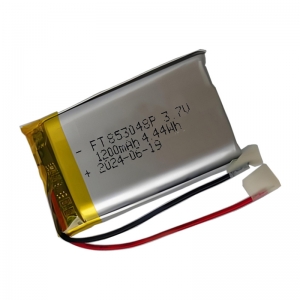 3.7v 1200mah batería de polímero de litio ft853048p