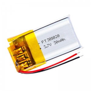 Batería del jugador del bluetooth del polímero del lihtium 3.7v ft301020p