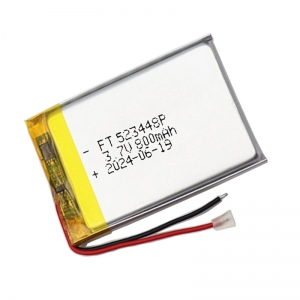 3.7v 800mah ft523448p batería de polímero de litio